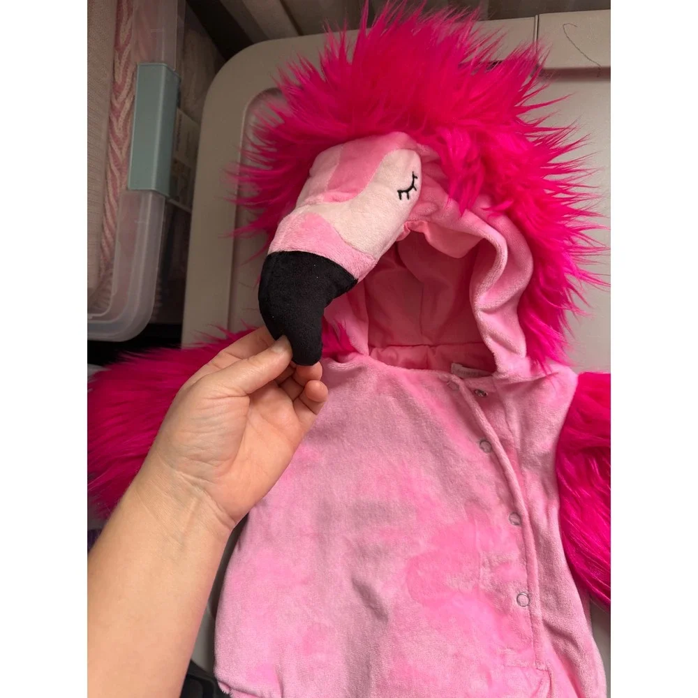 Pottery Barn Kids Baby Pink Flamingo Halloween Costume 6-12 Months